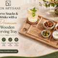 USD 25,  Serve Snacks & Drinks With A Premium Wooden Serving Tray