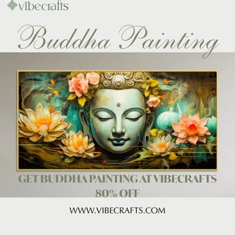 Noida, Household Items, INR 2699,  Elegant Buddha Painting For Peaceful Home D&eacute;cor