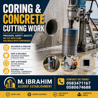 Dammam, Construction, Coring & Concrete Cutting Services