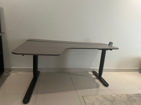 Jeddah, Furniture, SAR 1500,  مجموعة مكتبية من الخشب و الستيل من ايكيا