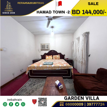 Hamad Town, Real Estate For Sale, BHD 144000,  4 BR,  Fully Furnished Garden Villa For Sale In Hamad Town - R-Abt-1