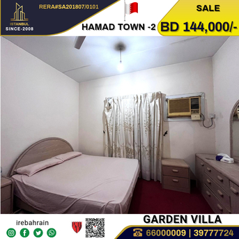 Hamad Town, Real Estate For Sale, BHD 144000,  4 BR,  Fully Furnished Garden Villa For Sale In Hamad Town - R-Abt-1