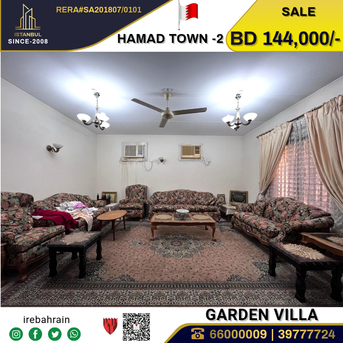 Hamad Town, Real Estate For Sale, BHD 144000,  4 BR,  Fully Furnished Garden Villa For Sale In Hamad Town - R-Abt-1