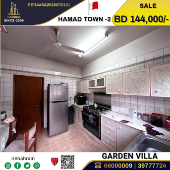 Hamad Town, Real Estate For Sale, BHD 144000,  4 BR,  Fully Furnished Garden Villa For Sale In Hamad Town - R-Abt-1