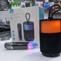BHD 10,  New Wireless Speaker With Microphone (Voice Changer) Singing Equipment Built-in Battery