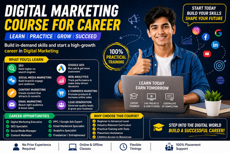 New Delhi, Marketing, Digital Marketing Course For Career