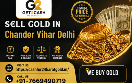 New Delhi, Financial, Cash For Gold In Chander Vihar | Instant Money For Gold Delhi