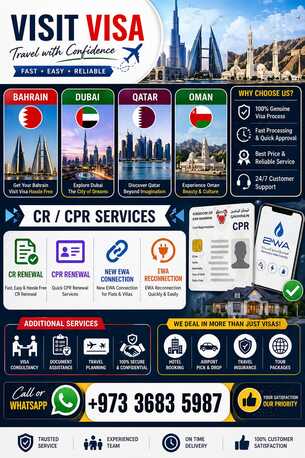 Dhaka, Travel, Visit Visa For Bahrain Dubai Qatar Oman