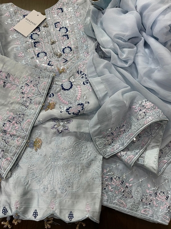Ajman, Clothing & Accessories, AED 245,  Ready To Wear Silk Embroidered