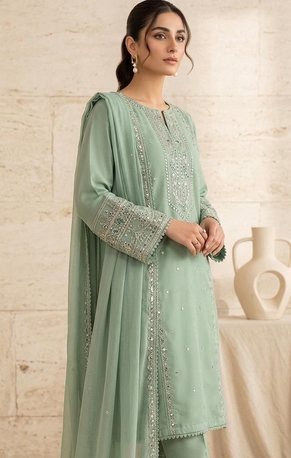 Ajman, Clothing & Accessories, AED 180,  Ready To Wear Cotton Lawn Embroidered Work