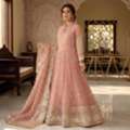 AED 240,  Ready To Wear Chiffon With Organza Embroidered Dupata