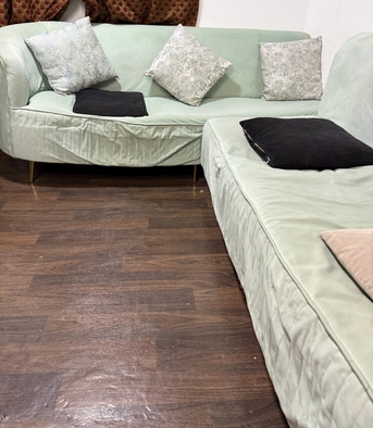 Riyadh, Furniture, SAR 100,  Two Piece Sofa Set For Sale With Cusions