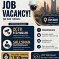 CCTV TECHNICIANS AND OUTDOOR SALESMAN