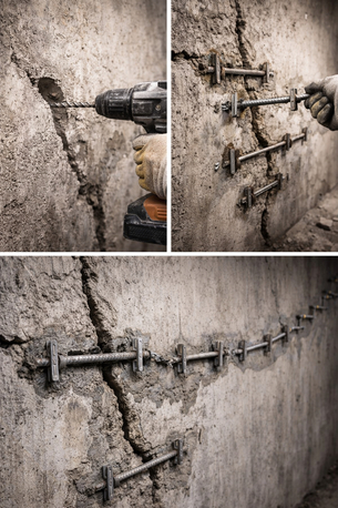 Riyadh, Construction, Cracks Repair, Settlement, Much Load Cracks , Concret Cancer