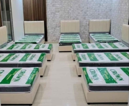 Riyadh, Household Items, SAR 2,  English Box Beds, Steel & Wooden Beds &ndash; All Sizes Available Wooden Box Bed