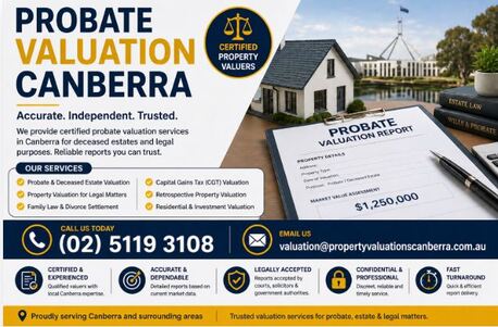 Sydney, Real Estate, Probate Valuation Canberra | Certified Property Valuers