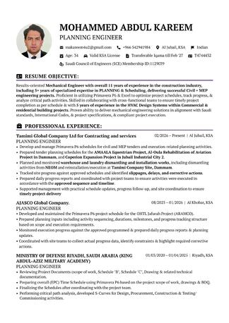 Mumbai, Job Seekers, Planning Engineer