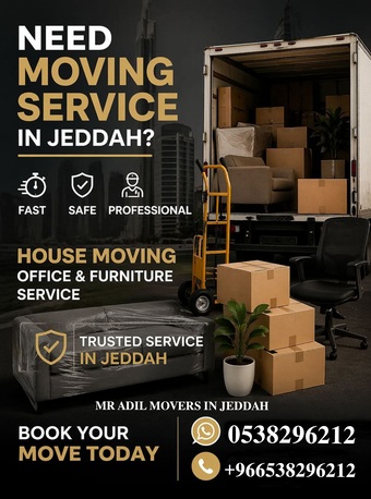 Dammam, Household, MR ADIL MOVERS AND PACKERS IN JEDDAH FOR HOUSE OFFICE  SHIFTING 0538296212