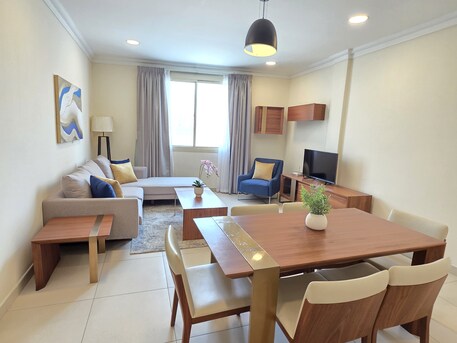 Adliya, Apartments, Flats, Houses & Villas, BHD 380/month,  Furnished,  2 BR,  125 Sq. Meter,  Classy Finishing | Gas Connection | Closed Kitchen | Family Building | Free Internet