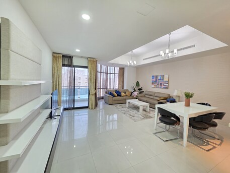Mahooz, Apartments, Flats, Houses & Villas, BHD 550/month,  Furnished,  3 BR,  140 Sq. Meter,  Bright | Balcony | Magnificent View | Beautiful Furniture | Semi Closed Kitchen | Family B