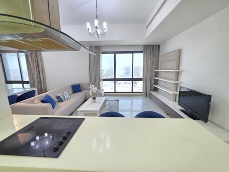 Mahooz, Apartments, Flats, Houses & Villas, BHD 350/month,  Furnished,  1 BR,  85 Sq. Meter,  Cozy | Balcony | Magnificent View | Beautiful Furniture | Semi Closed Kitchen | Family Bu