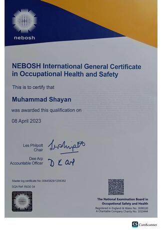 Riyadh, Job Seekers, NEBOSH Certified Safety Officer Available &ndash; Immediate JoiningNEBOSH IGC Certified Safety O