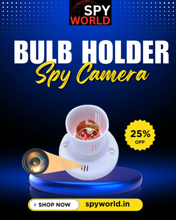 New Delhi, Electronics, INR 3999,  Bulb Holder Spy Camera Shop In Delhi &ndash; Spy World &ndash; 8585977908