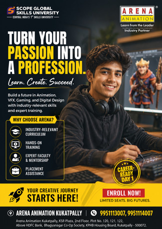 Hyderabad, Lessons Offered, Your Animation Career Is One Enquiry Away