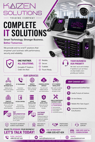 Riyadh, Web Design & Development, Complete IT Services