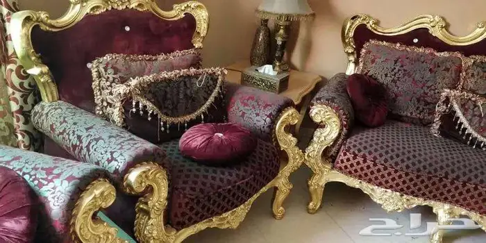 Al Hamra, Furniture, SAR 950,  Excellent Condition Full Living Room With 7 Seat Coach, Carpet And 3 Caffee Tables