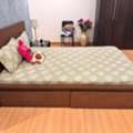 BHD 60,  Double Bed With Mattress & Box Cabinet