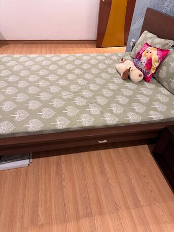 Saar, Furniture, BHD 60,  Double Bed With Mattress & Box Cabinet