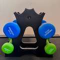 SAR 130,  Home Gym Set &ndash; Rubber Coated Dumbbells (4kg & 2kg) + Workout Mat - PROIRON