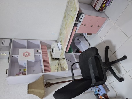 Jeddah, Furniture, SAR 1200,  2 Single Beds+mattresses +cupboard +study Table +chair