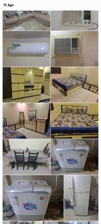 Jeddah, Apartments, Flats, Houses & Villas, 2 BR,  1850 SR - 2 Room Flat Available For Rent + Household Item For Sale Urgently 7000 SR