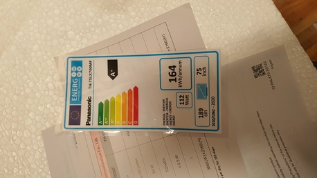 Al Olaya, Electronics, SAR 1500,  Panasonic 75" 4K Smart TV (TH-75LX700MF) - Brand New