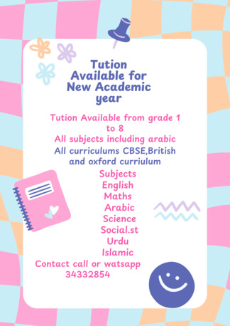 East Riffa, Lessons Offered, Tution Available In East Riffa