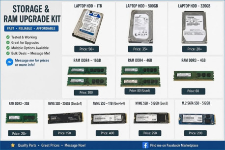 Khobar, Computers, SAR 20,  Laptops Hard Disk & Memory (RAM)s