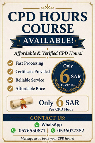 Jeddah, Health & Beauty Items, SAR 6,  Cpd/Cme Hours For Health Professionals
