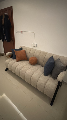 Al Malaz, Furniture, SAR 475,  3 Month Used 3 Seater Sofa With Pillow For Sale. Brought Brand New