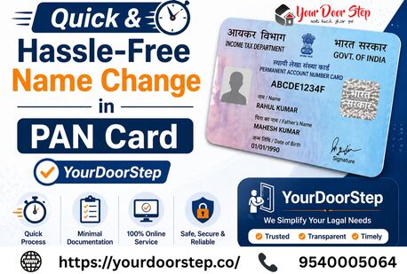 Mumbai, Education, Quick & Hassle-Free Name Change In PAN Card &ndash; YourDoorStep