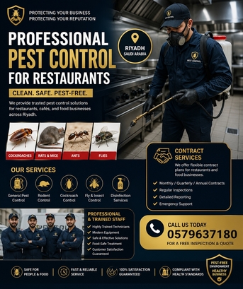 Riyadh, Pest Control, Keep Your Restaurant Clean & Pest-Free!