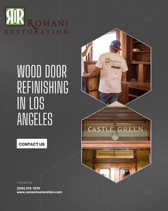 New York, Business, San Marino Exterior Wood Door Restoration