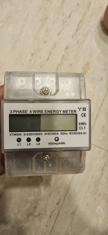 Al-Muzahmiya, Electrical & Plumbing, SAR 150,  Brand New 3-Phase 4-Wire Digital Energy Meter (kWh) &ndash; Unused