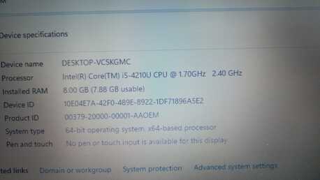 Riffa, Computers, BHD 45,  Acer Laptop Core I5 8GBRAM 128SSD 15.6Inches  3 Months Warranty