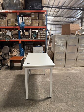 Mushrefah, Furniture, SAR 350,  White Metal Office Desk For Sale