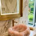 AED 5300,  Premium Wash Basin Quartz Rock Natural Sink Vessel Bowl