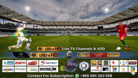 Abha, Television, Best IPTV Abha: 15,000 Ind/Pak/Arabic Channels + 52,000 Movies (Trial Available)