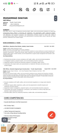 Riyadh, Job Seekers, Experienced Safety Officer Seeking Job In Riyadh