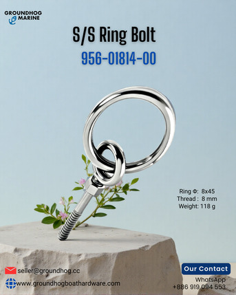 Auckland, Boats, Stainless Steel Ring Bolt &ndash; 956-01814-00